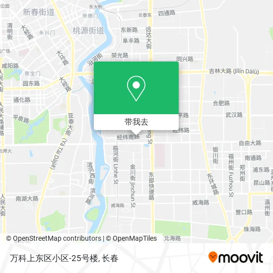 万科上东区小区-25号楼地图
