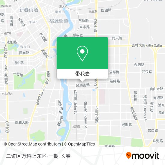 二道区万科上东区-一期地图