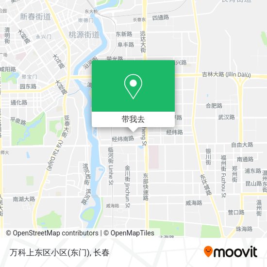 万科上东区小区(东门)地图