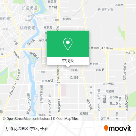 万通花园B区-东区地图