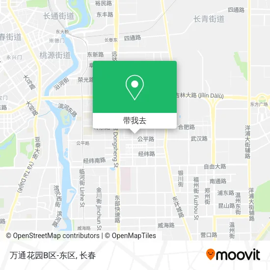万通花园B区-东区地图