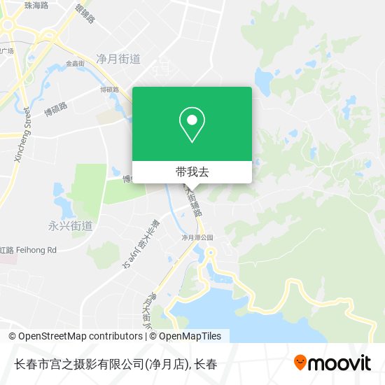 长春市宫之摄影有限公司(净月店)地图