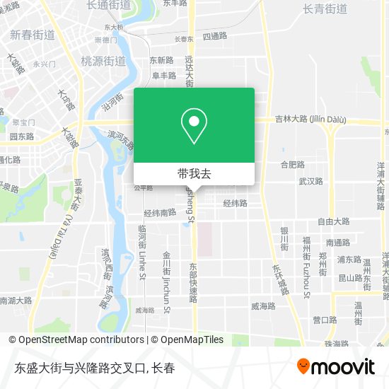 东盛大街与兴隆路交叉口地图