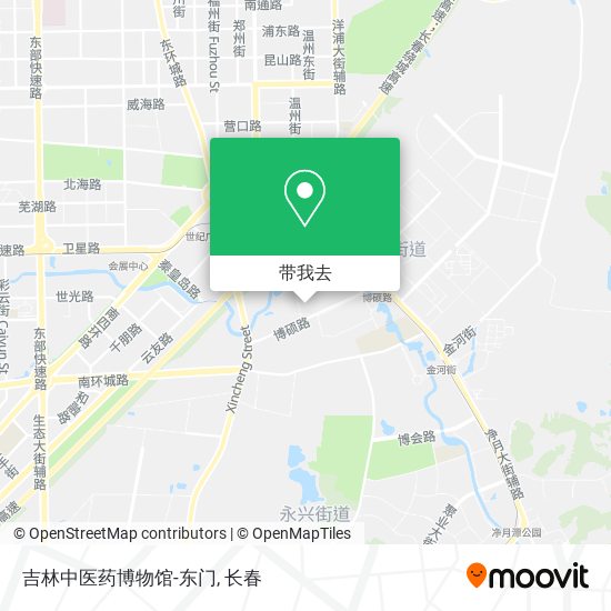 吉林中医药博物馆-东门地图