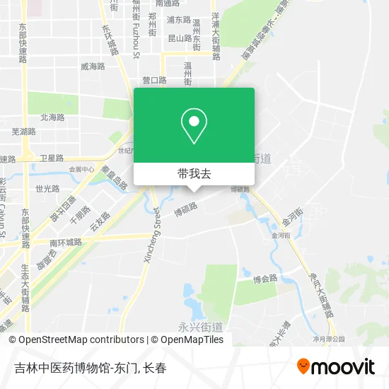 吉林中医药博物馆-东门地图