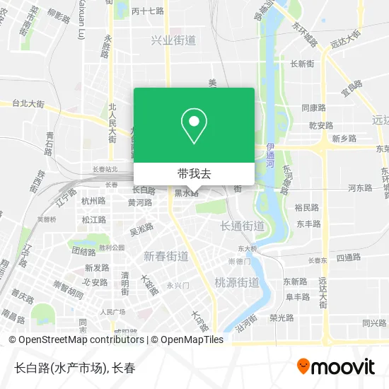 长白路(水产市场)地图