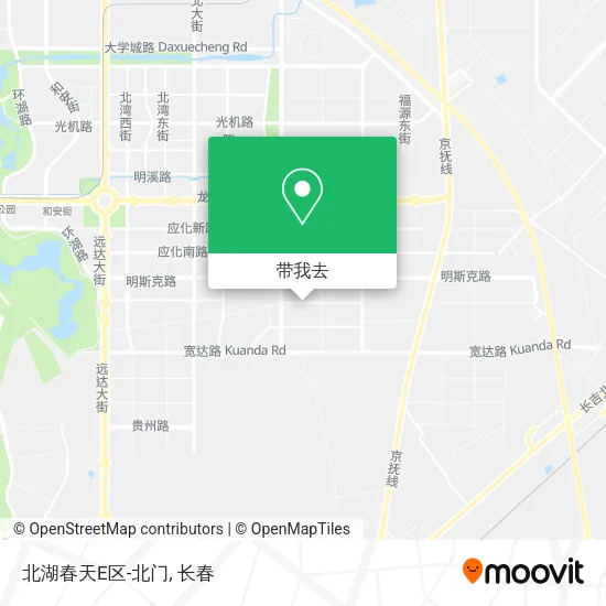 北湖春天E区-北门地图