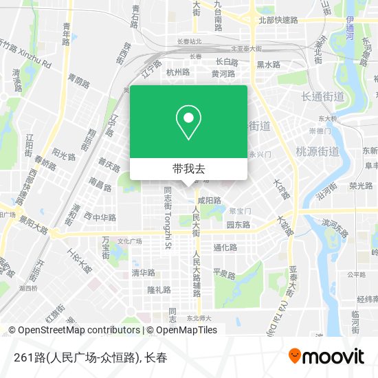261路(人民广场-众恒路)地图