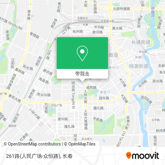 261路(人民广场-众恒路)地图