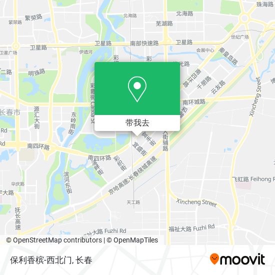 保利香槟-西北门地图