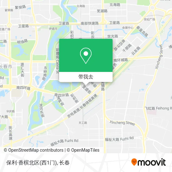 保利·香槟北区(西1门)地图