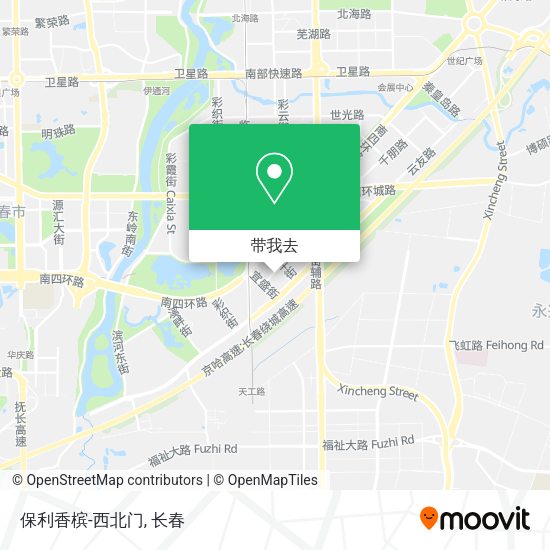保利香槟-西北门地图