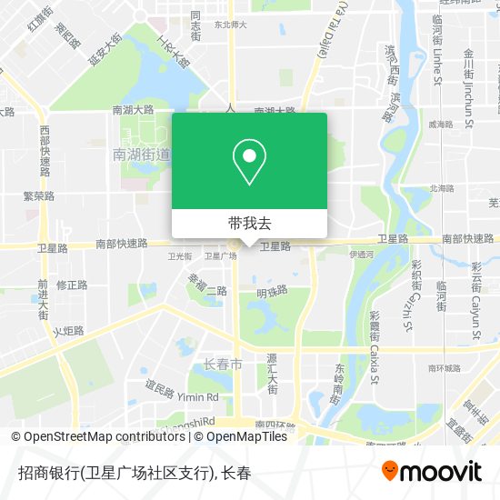 招商银行(卫星广场社区支行)地图