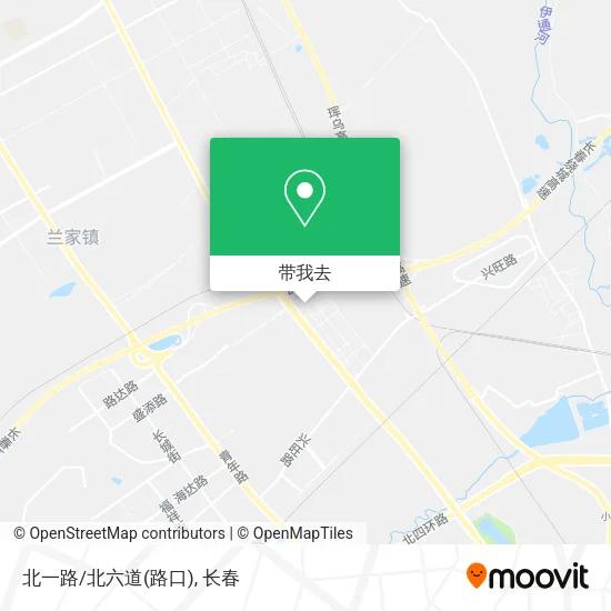 北一路/北六道(路口)地图
