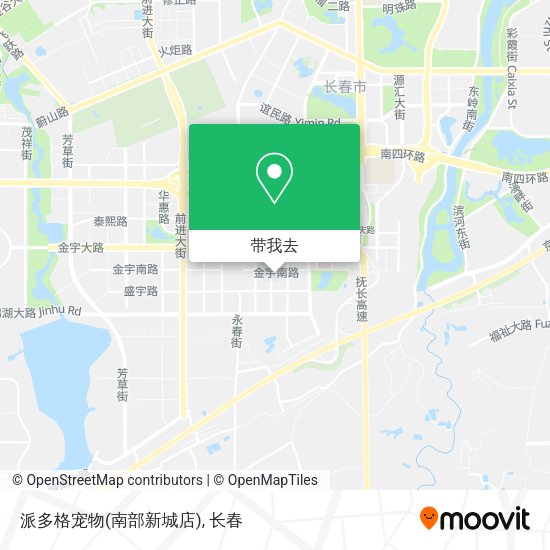 派多格宠物(南部新城店)地图