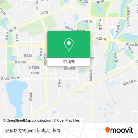 派多格宠物(南部新城店)地图