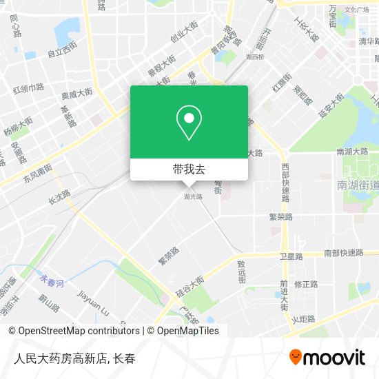 人民大药房高新店地图