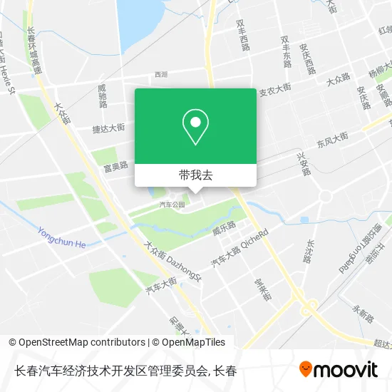 长春汽车经济技术开发区管理委员会地图