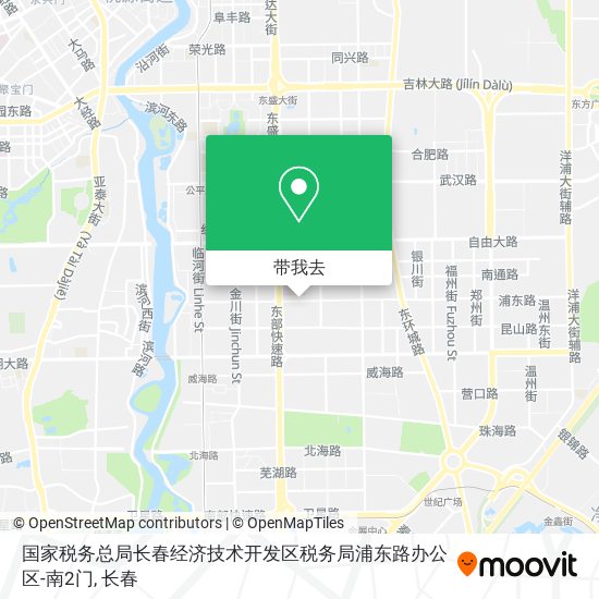 国家税务总局长春经济技术开发区税务局浦东路办公区-南2门地图