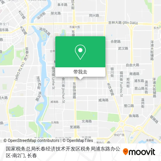 国家税务总局长春经济技术开发区税务局浦东路办公区-南2门地图