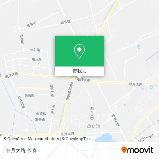 皓月大路地图