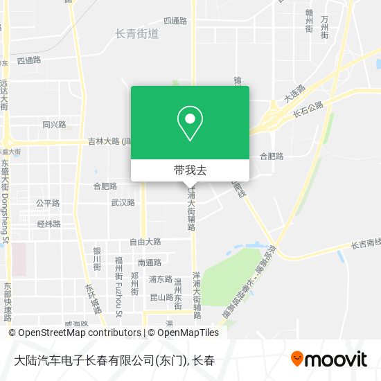 大陆汽车电子长春有限公司(东门)地图