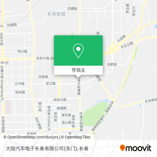 大陆汽车电子长春有限公司(东门)地图