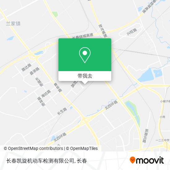 长春凯旋机动车检测有限公司地图