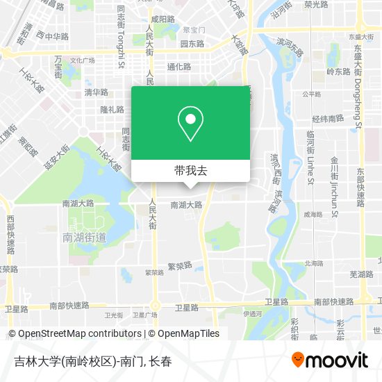 吉林大学(南岭校区)-南门地图