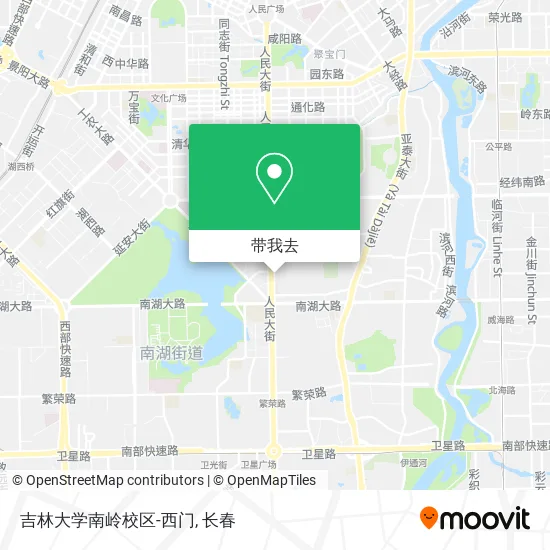 吉林大学南岭校区-西门地图