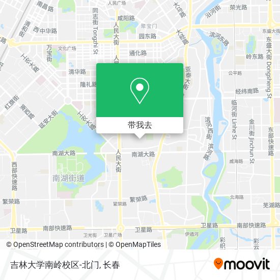 吉林大学南岭校区-北门地图