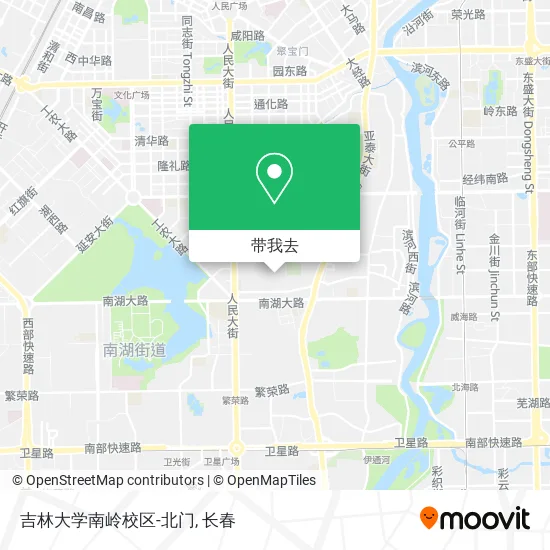 吉林大学南岭校区-北门地图