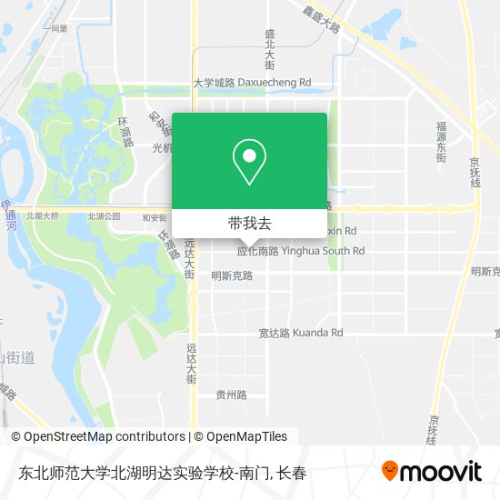 东北师范大学北湖明达实验学校-南门地图