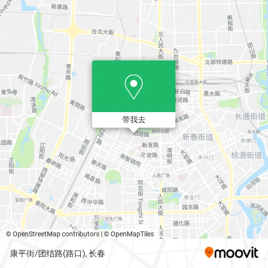 康平街/团结路(路口)地图