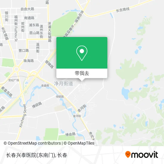 长春兴泰医院(东南门)地图