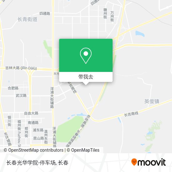 长春光华学院-停车场地图