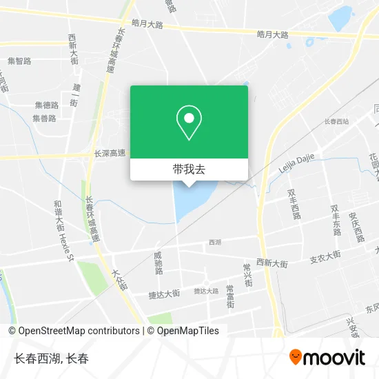 长春西湖地图