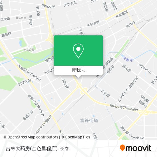 吉林大药房(金色里程店)地图