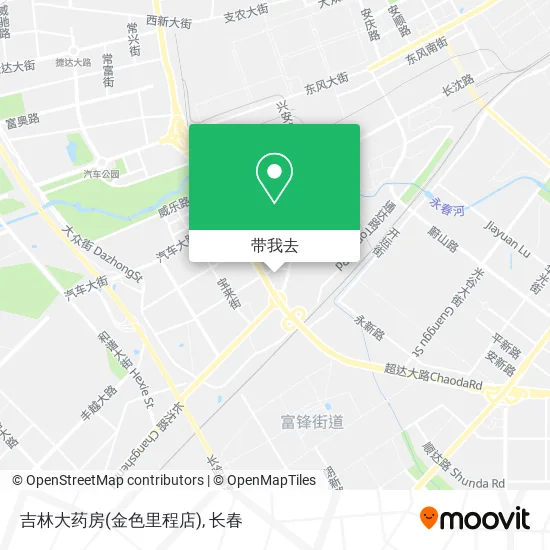 吉林大药房(金色里程店)地图