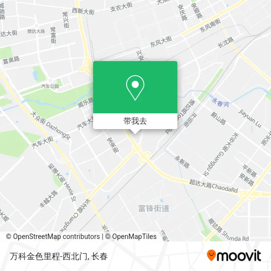 万科金色里程-西北门地图