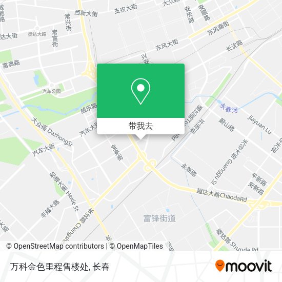 万科金色里程售楼处地图