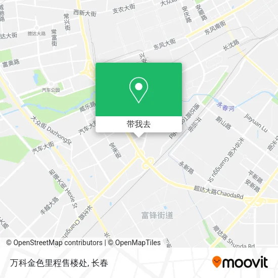 万科金色里程售楼处地图