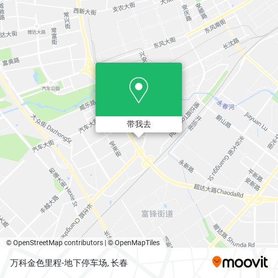 万科金色里程-地下停车场地图
