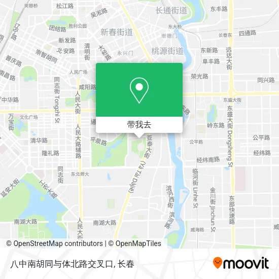 八中南胡同与体北路交叉口地图
