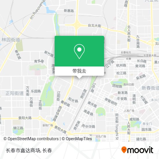 长春市鑫达商场地图