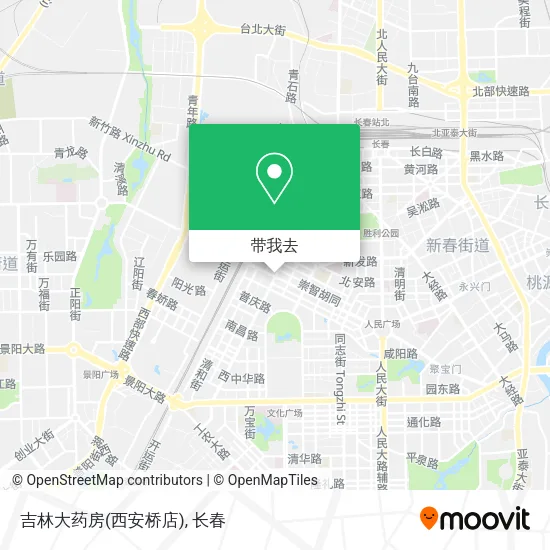 吉林大药房(西安桥店)地图