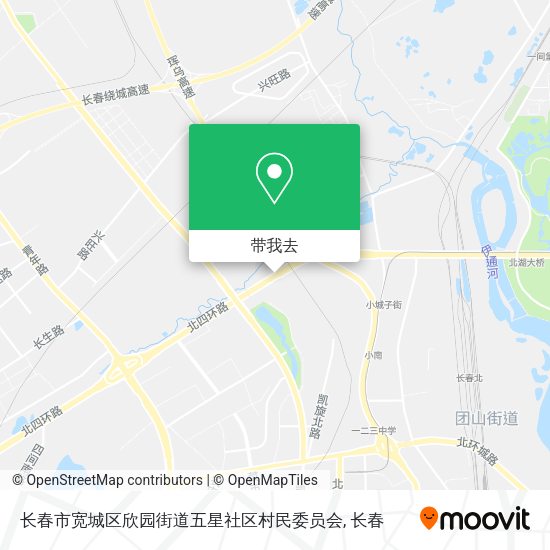 长春市宽城区欣园街道五星社区村民委员会地图