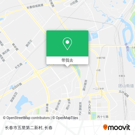 长春市五星第二新村地图