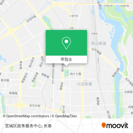宽城区政务服务中心地图