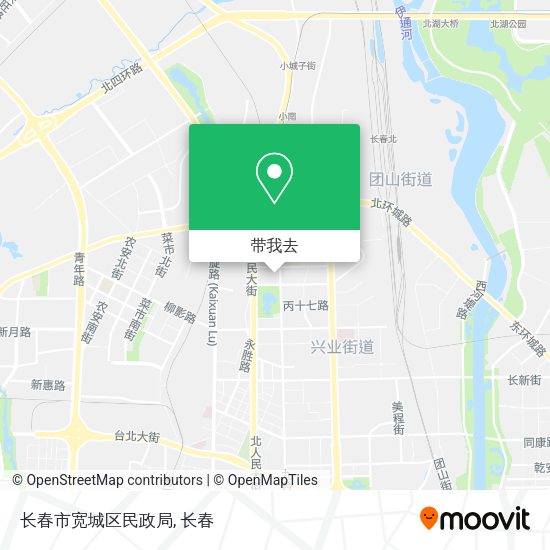 长春市宽城区民政局地图
